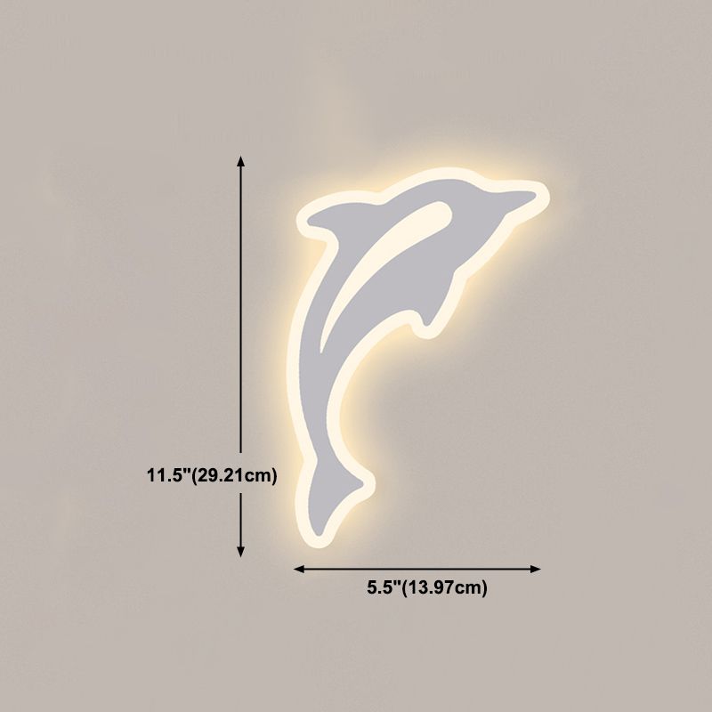 1-Light Wall Lighting Fixtures Modern Style Metal Wall Mounted Lights in White