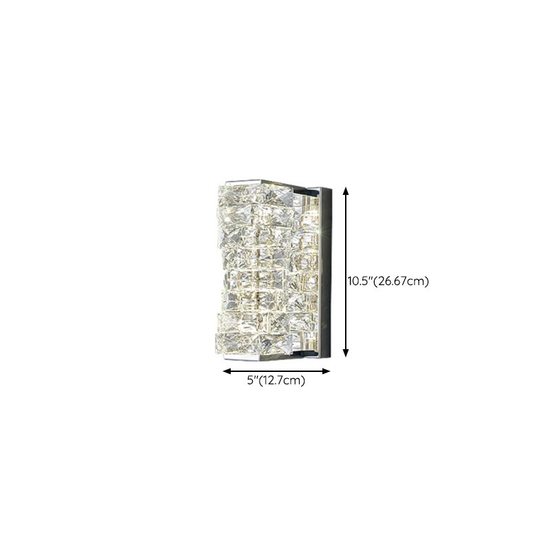 Crystal LED Wall Sconce Post-Modern Wall Light Fixture for Bedroom