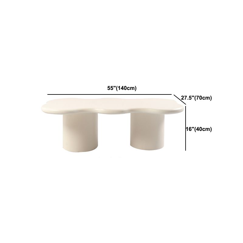 Geometric Coffee Table 1 Single Cocktail Table with 1/2 Pedestal