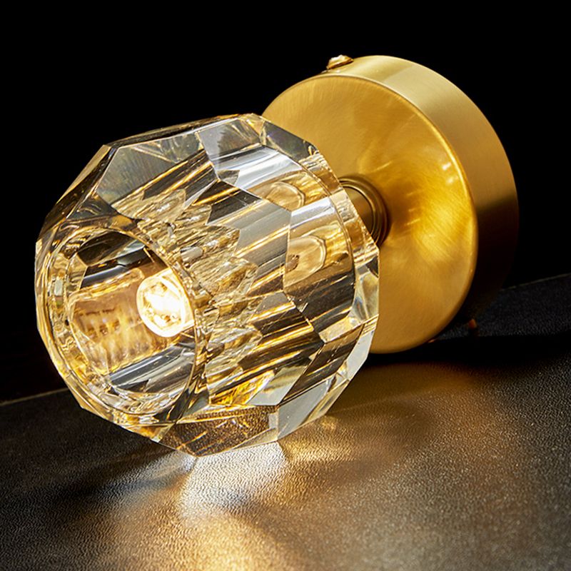 Luminaire monté au plafond de style simplicité en cristal de lumière montée au plafond d'allée globale