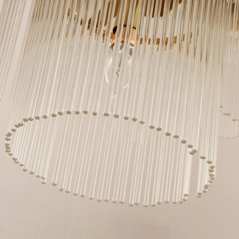 Goldzylinderwand Leuchte Nordic 1/2 Leuchte Metallwandhalterung Licht mit Kristallstabschatten