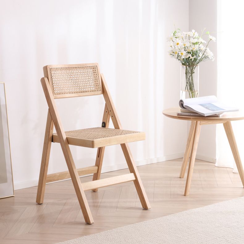 Silla de comedor de estilo escandinavo, silla de comedor de madera con respaldo abierto para restaurante