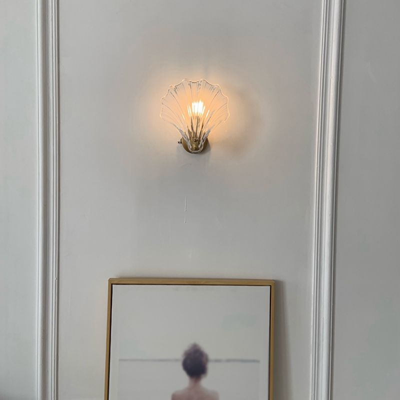 Glass Geometric Wall Sconce Lights Modern Style 1 Light Wall Mounted Lamps