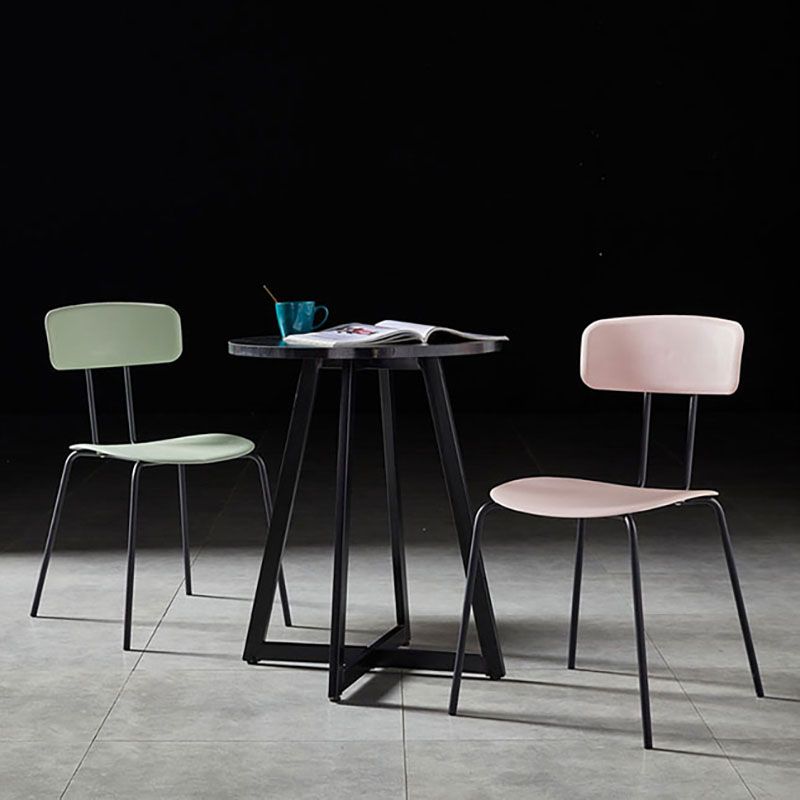 Design industriale Apri sedie da sala da pranzo sedie da pranzo senza braccio per cucina