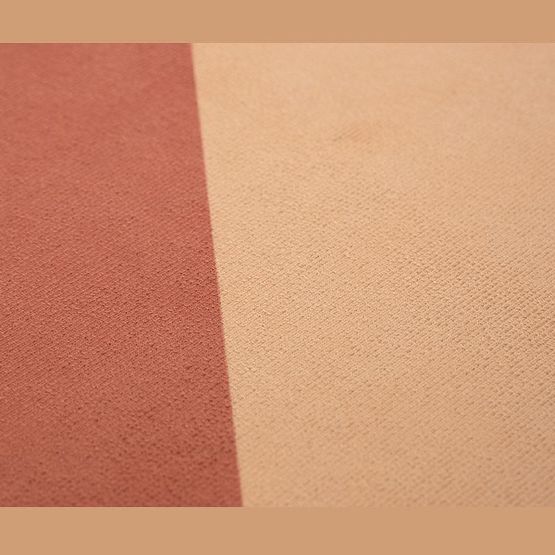 Apricot Tone Home Decoration Carpet Simplicity Color Block Printed Area Rug Polyester with Non-Slip Backing Rug