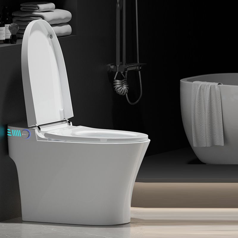 Contemporary Floor Mount Toilet Heated Seat Included Urine Toilet for Bathroom