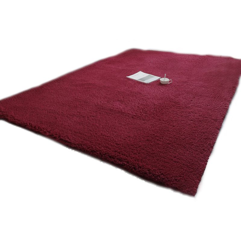 Modern Living Room Rug Multi Color Solid Color Area Carpet Synthetics Anti-Slip Machine Washable Indoor Rug