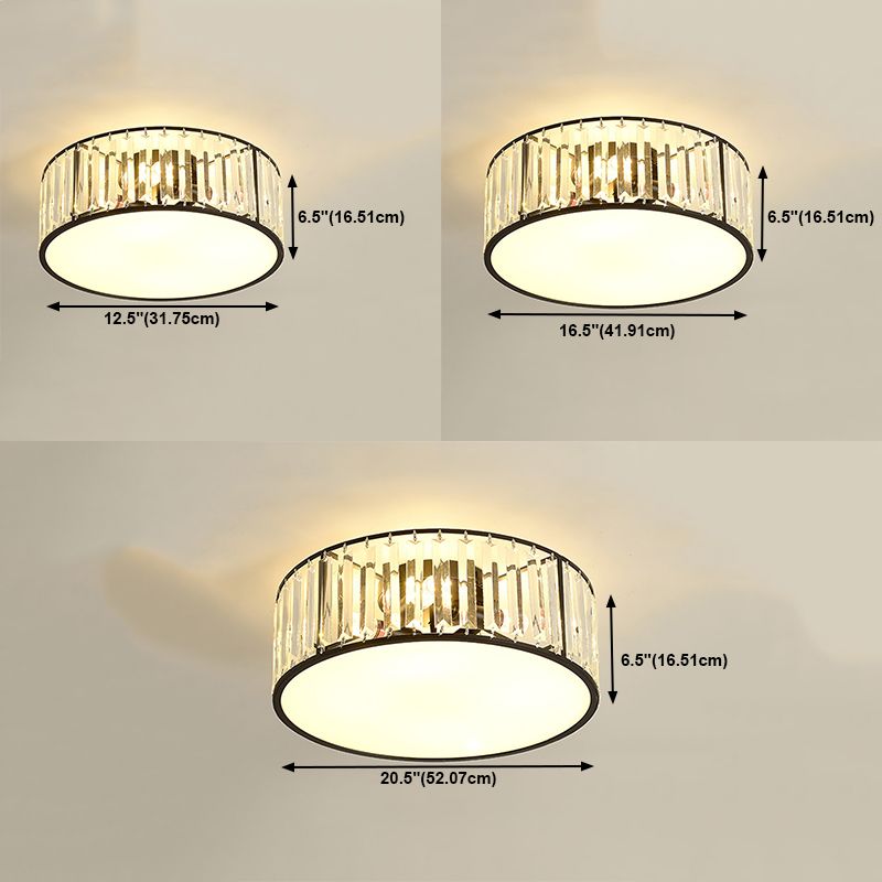 Multi Light Ceiling Lamp Modern Style Crystal Ceiling Lighting for Living Room