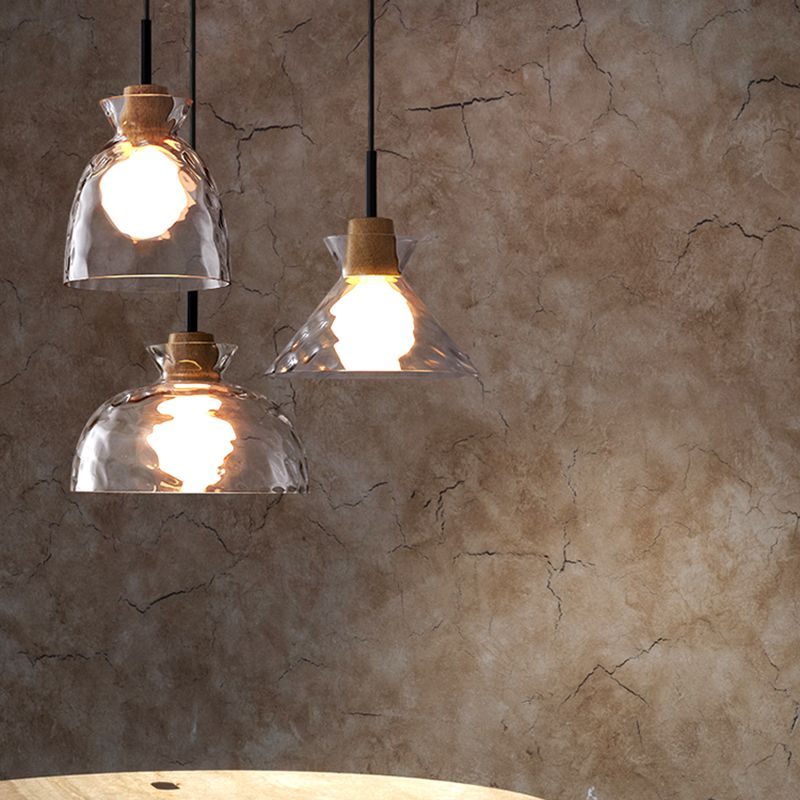 Indoor -leichte hängende leichte Wasserglasanhänger Licht für Esstisch