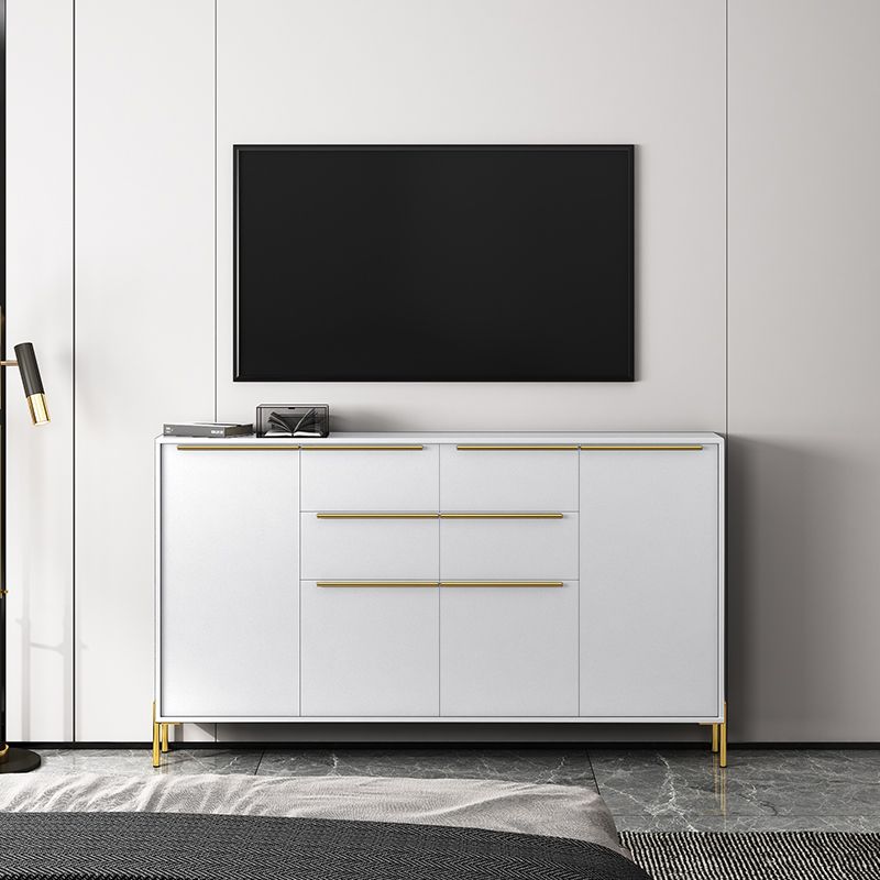 Luxury Enclosed Storage TV Stand Wooden Rectangle TV Cabinet