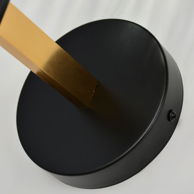 1 Lichtzylindrische Wandleuchte Leuchte Moderne Stil Schwarzer Kristallwandhalterung Beleuchtung