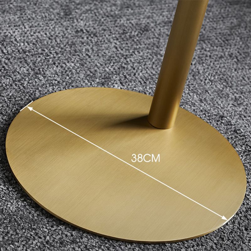 19" Wide Contemporary Corner Table Round Pedestal Side Table