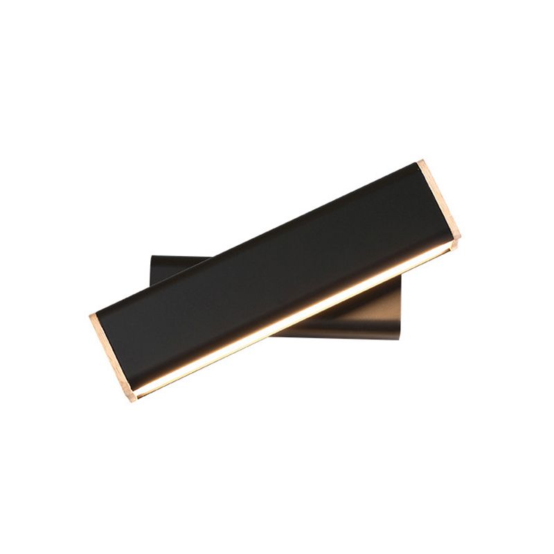 Luci di scarpa rettangolare in metallo MODERNO MODERNA 1 Fissature per illuminazione da parete