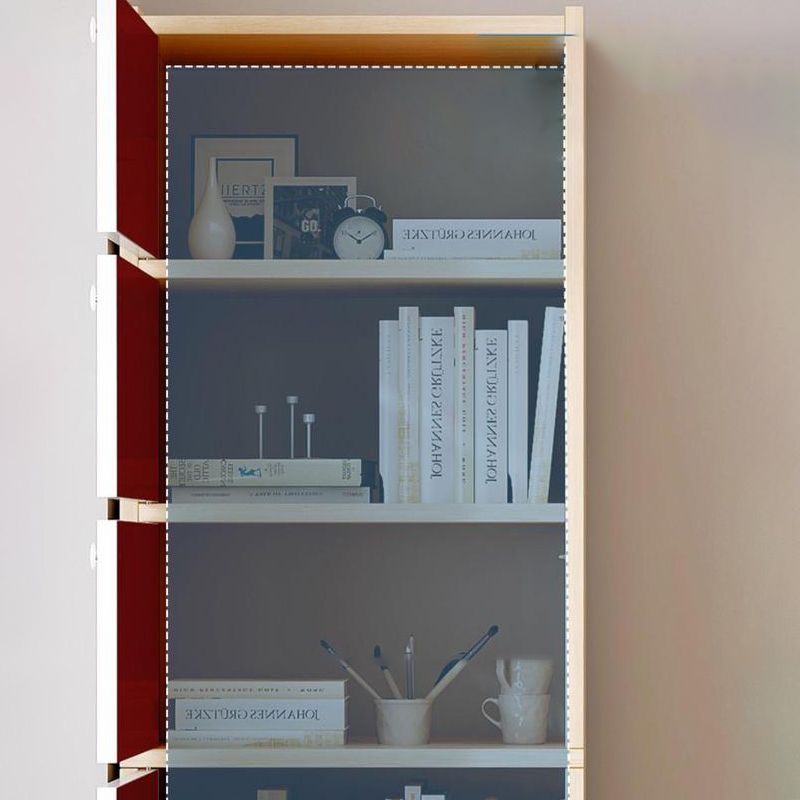 Contemporary Rectangle Standard Wood Knobs Natural Or White Cabinet