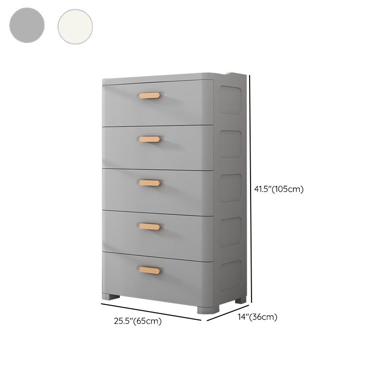 Plastic Matte Finish Non-Hanging Armoire Modern Storage Cabinet for Home
