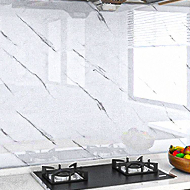 Modern Peel & Stick Field Tile Plastic Wallpaper for Kitchen Backsplash