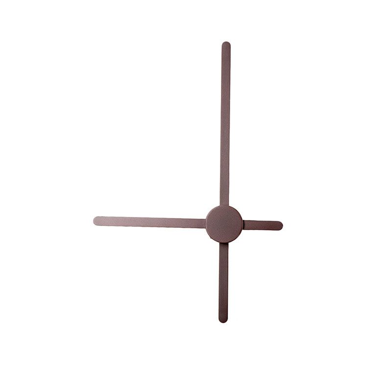 Crossed Lines Sconce Wall Light Metal Post Modern Wall Lamp in Brown for Living Room