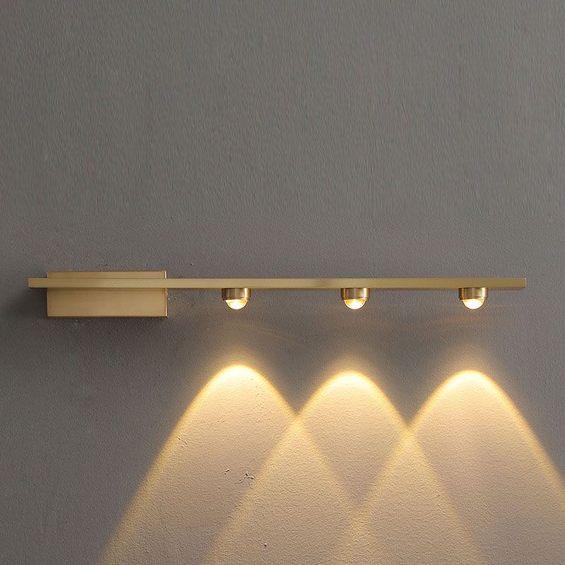Lampade a parete multi -luci metalliche in stile moderno lampada montata a parete lineare