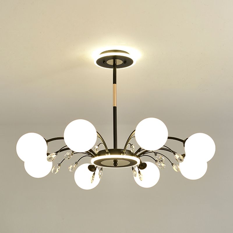 Moderne kroonluchter hanger lichte bollen kroonluchter hanglamp glazen globe kroonluchter