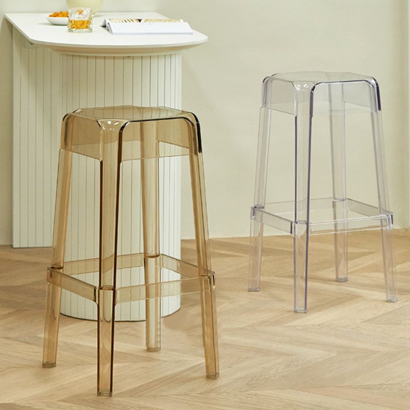 Contemporary Bar-stool Plastic Counter Bar Stool for Restaurant