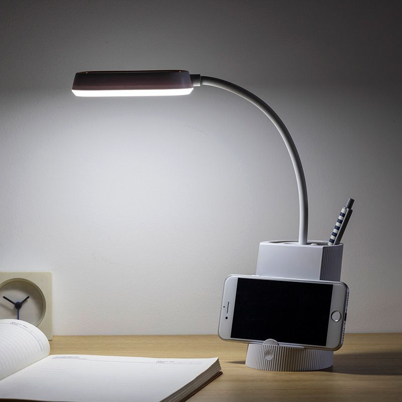 Lampe de table légère de table moderne avec port USB Plastique 1 lampe de table légère