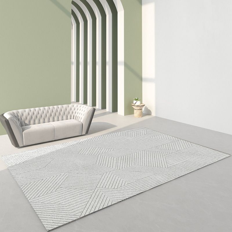 Tapis gris moderne polyester tapis industriel non glissant le tapis de support pour salon