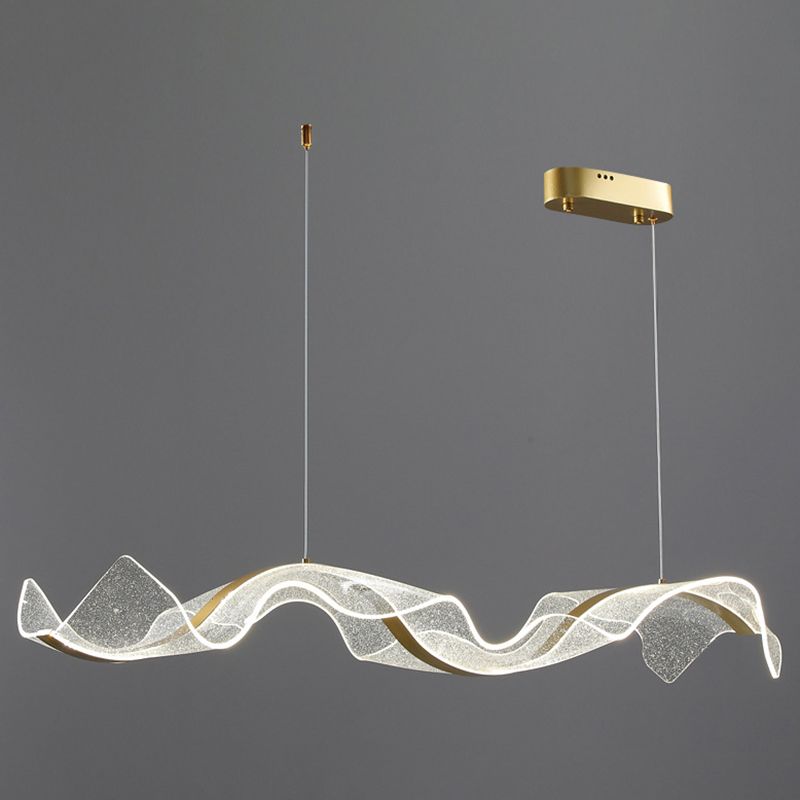 Nordic Island Lighting Fixture Acrylic LED Pendant Light for Dining Room