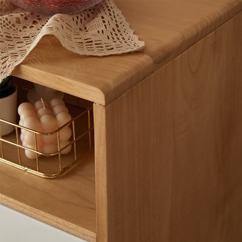 Modern Solid Wood Chest with 4 Natural Legs and Soft Close Drawers