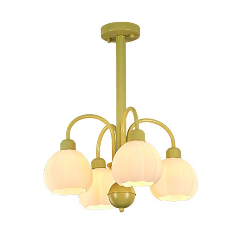 Modern Style Ceiling Lamp Creative Glass Shade Flush Mount Light Fixture