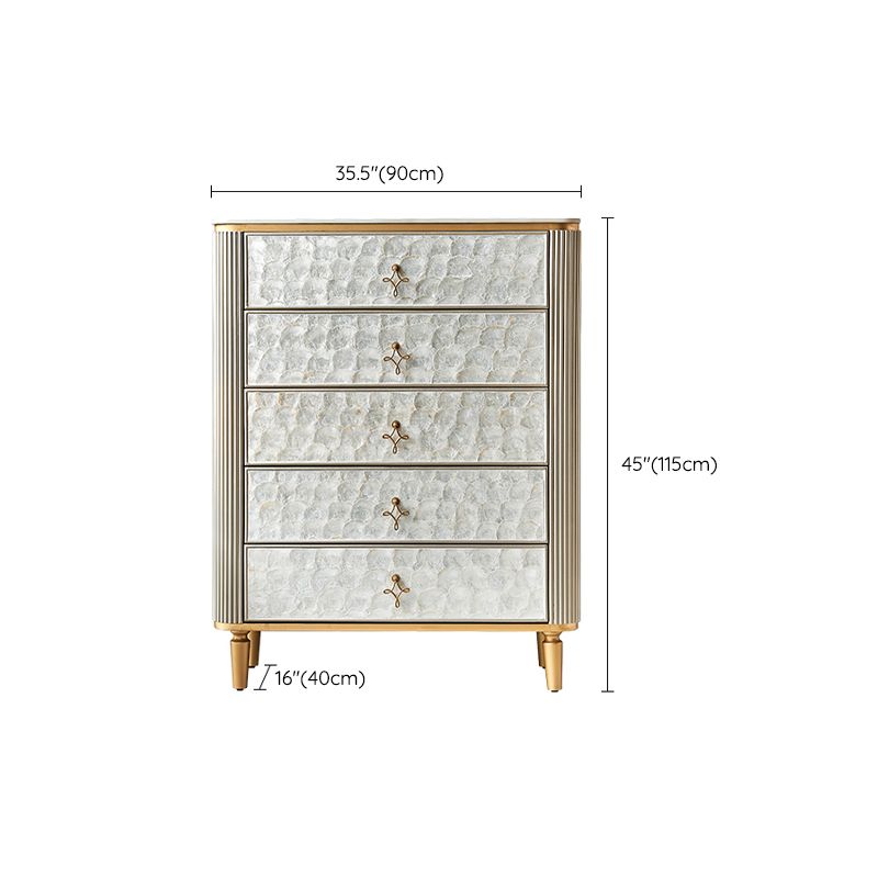 Stone Storage Chest Dresser Modern Storage Chest for Bedroom