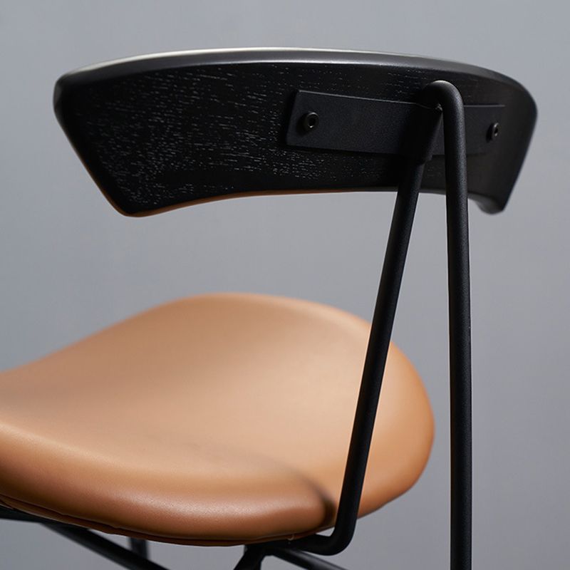 Glam Iron Counter Height Stools Cushion Bar Stool for Bristol