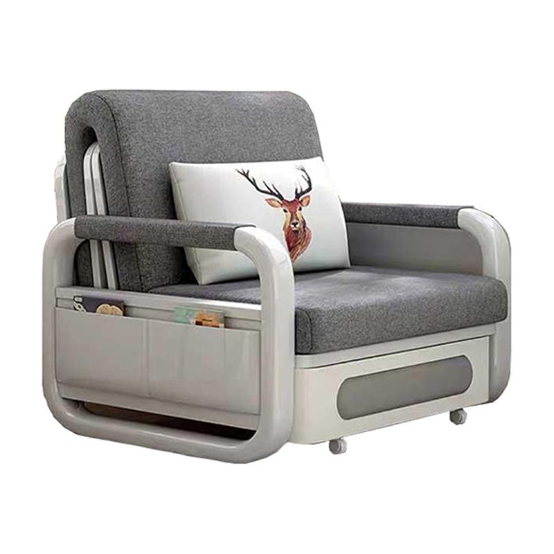 Cushion Back Sofa Futon Pillow Included Round Arms Futon Sleeper Sofa