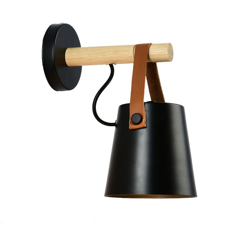 Modern Minimalist Style Cone Wall Light Sconce Metal 1 Light Sconces