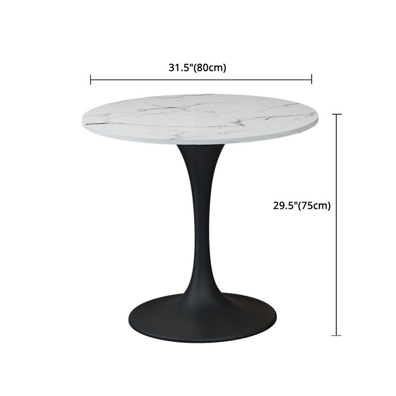 Modern 1/2/4 Pieces Dining Set Round Sintered Stone Dining Table Set