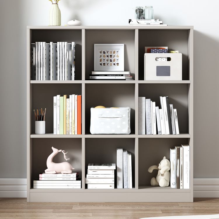 Contemporary Style Wood Bookshelf Closed Back Bookcase for Office