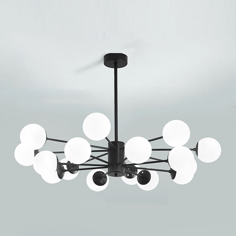 Moderne stijl ophanging hanglamp woonkamer hangend licht met glazen schaduw