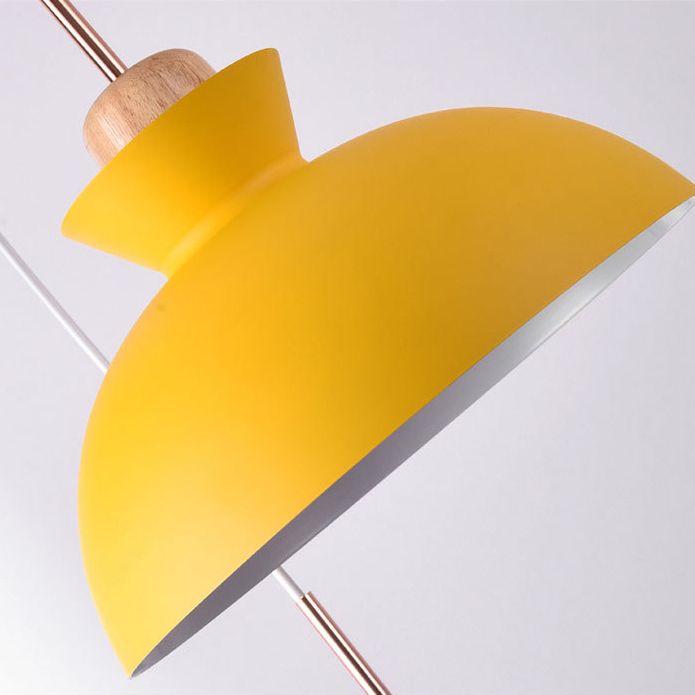 Aluminum Macaroon Hanging Light Contemporary Style Mini Suspension Lighting Fixture for Bedroom Kitchen