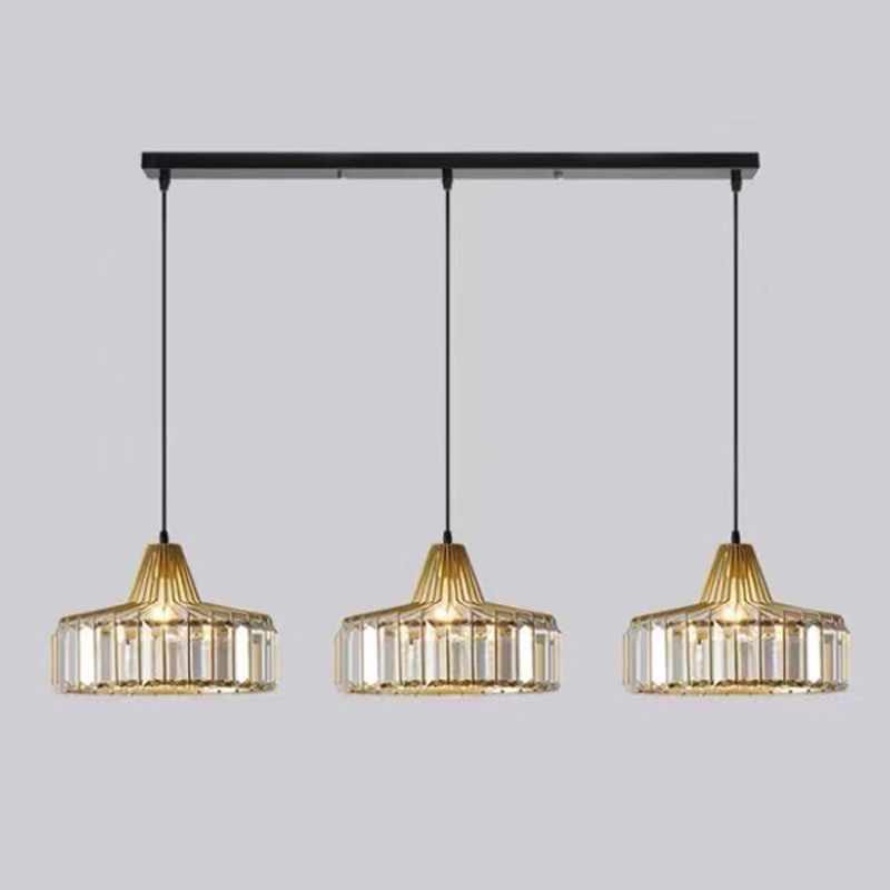 Moderne Style Bowl Shade Hängende leichte Kristalllampe für das Restaurant mit Kreation