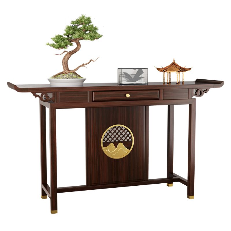 Rectangle Shape Contemporary Console Table Wooden Console Sofa Table for Hall