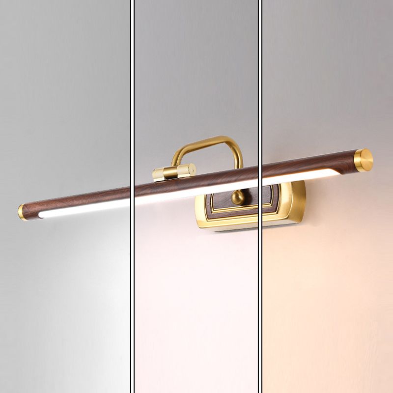 Postmodern Strip Shape Vanity Light with Acrylic Shade for Shower Room