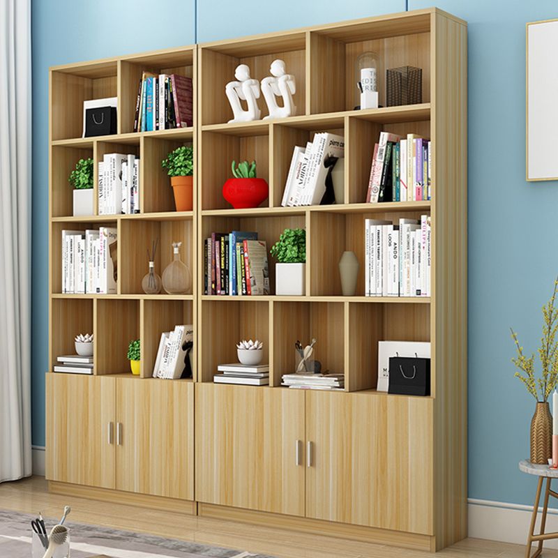 Closed Wooden Bookshelf Nordic Home Living Room Standard Bookcase