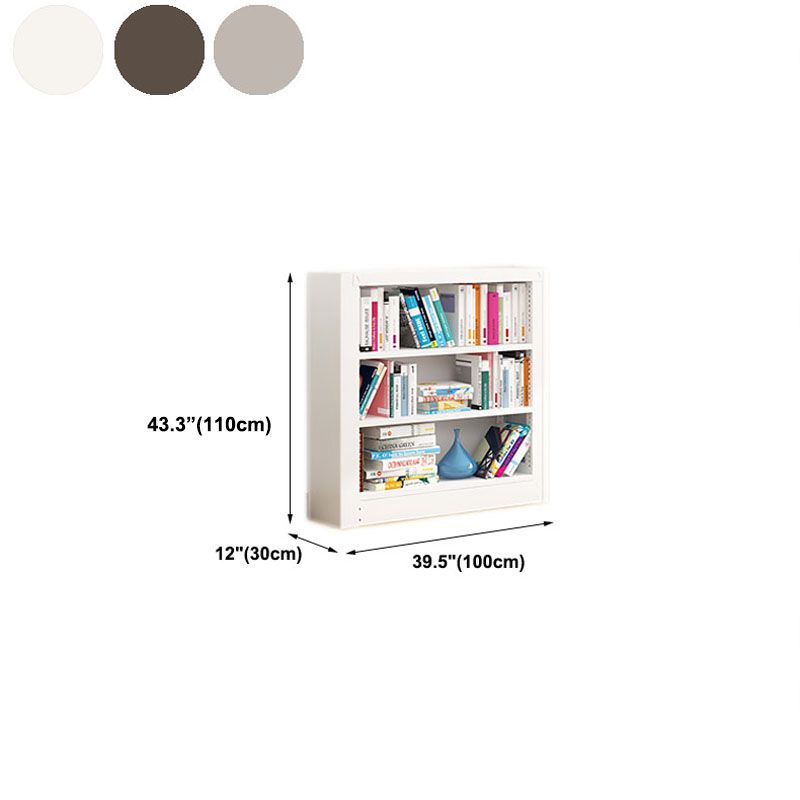 Open Metal Bookshelf Nordic Style Simple Rectangular Bookcase