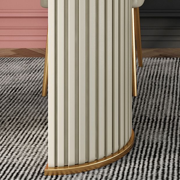 Glam 1/2/5/7 Pieces Dining Set Sintered Stone Dining Table Set with PU Leather Chairs