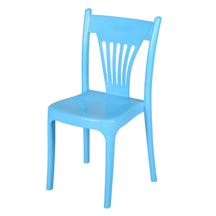 El plástico del estilo contemporáneo que cena la silla sin brazos del brazo del apilamiento de la parte posterior del listón de las sillas