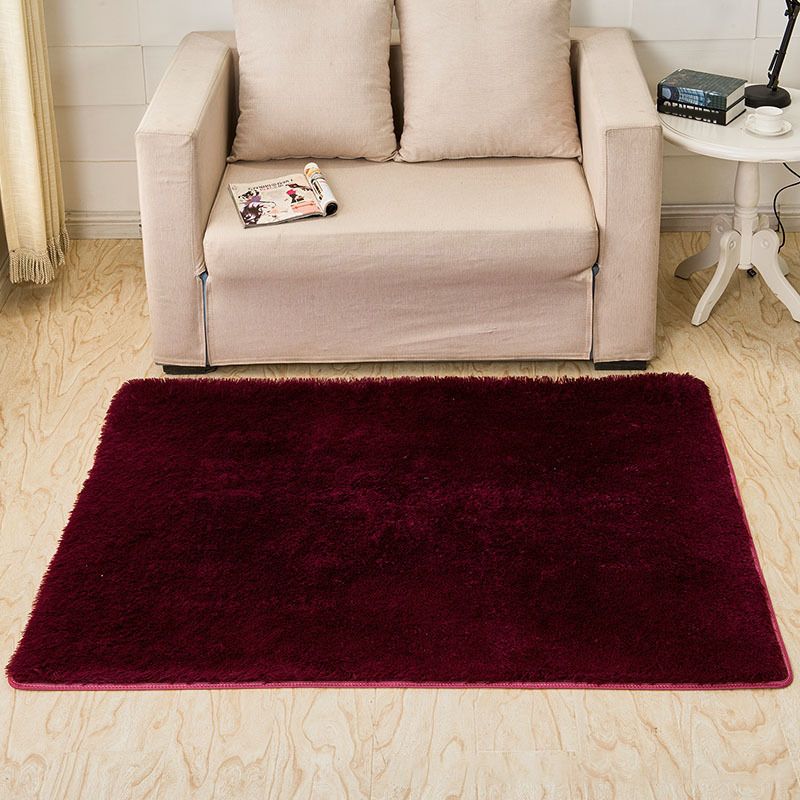 Lässiger, einfarbiger Teppich, mehrfarbiger Teppich aus Polypropylen, haustierfreundlich, pflegeleichter Innenteppich für das Wohnzimmer