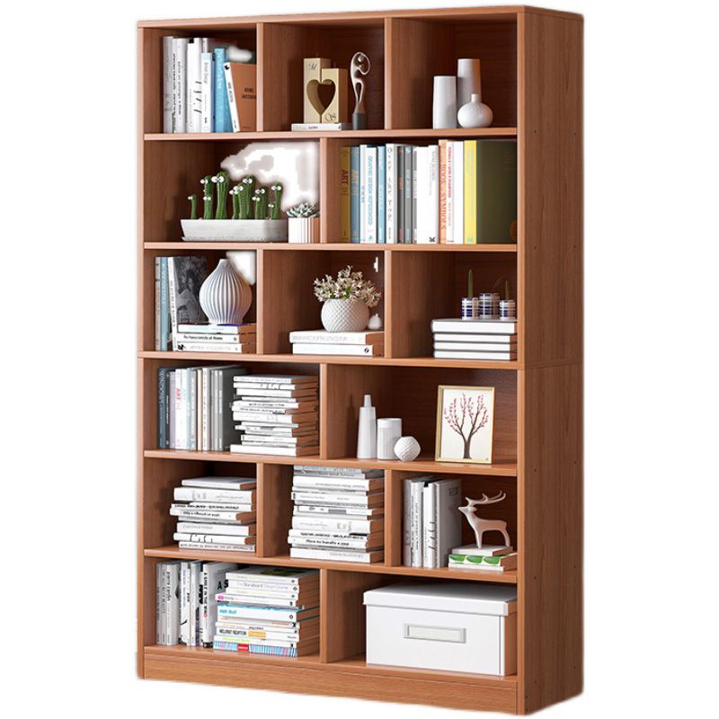 Estantería de estantería de madera fabricada vertical vertical cerrada estantería