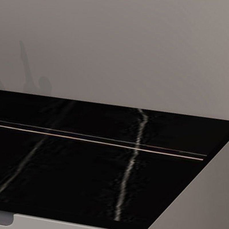 Glam Style Side Board Sintered Stone Top Sideboard with Door and Drawer for Home Use