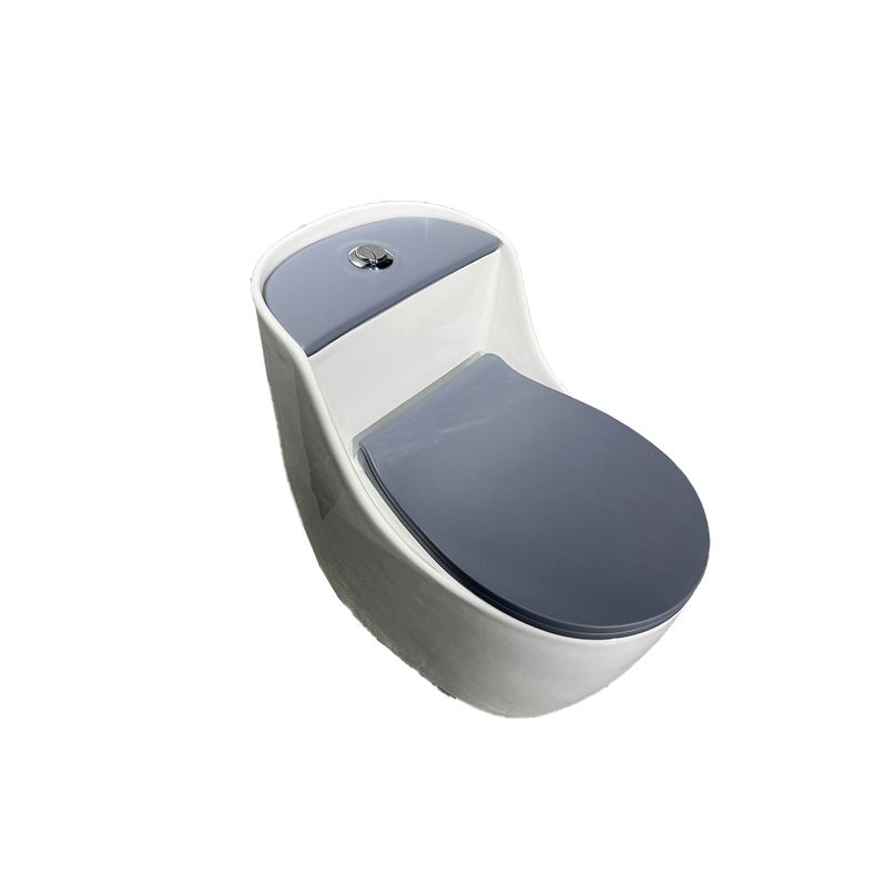 Contemporary Siphon Jet Toilet Floor Mount Urine Toilet for Washroom