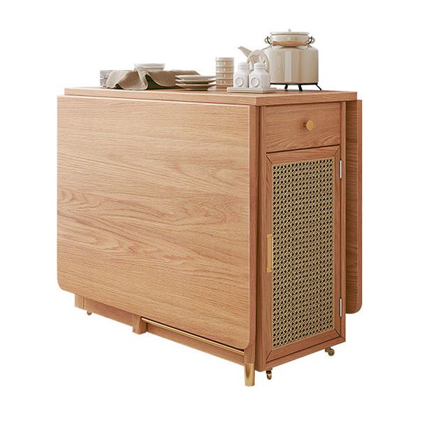 Mesa de comedor rectángulo de mesa de comedor de mediados de siglo 61.8 "