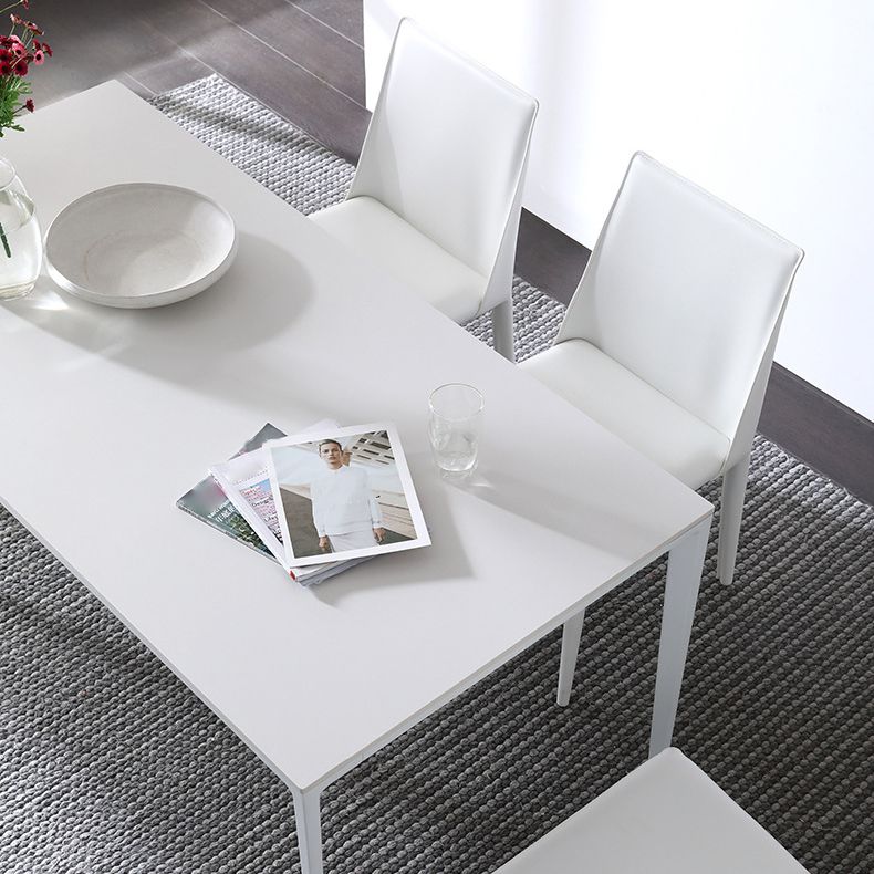 Designer Style 1/4/5/7 Pieces Rectangle Dining Set Sintered Stone Dining Table with Chairs